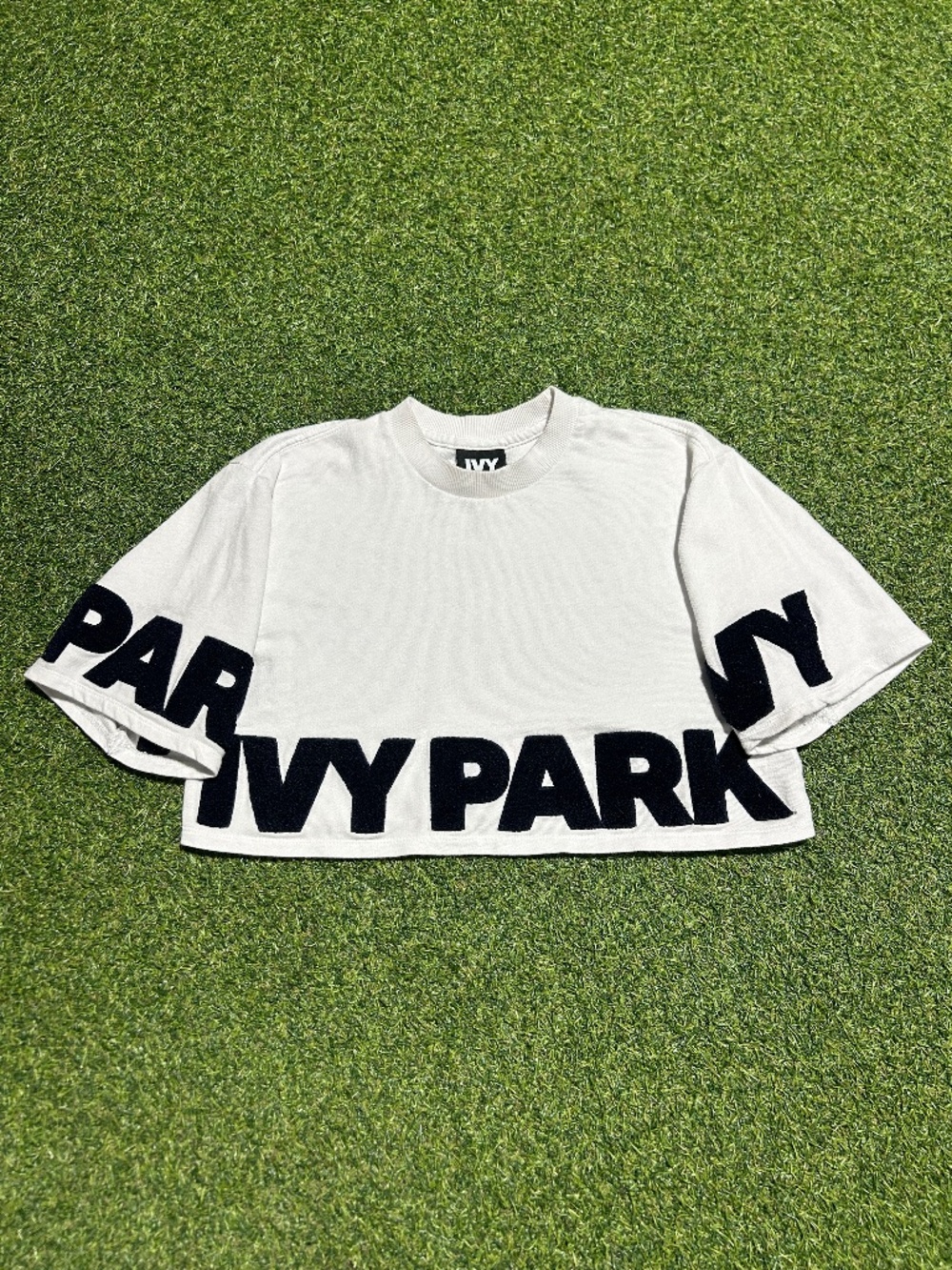Womens Ivy Park Cropped Tee Shirt Top
